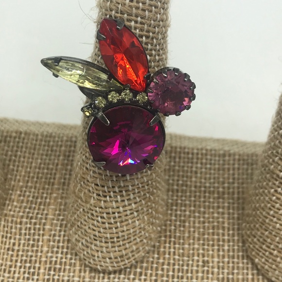 Joomi statement Ring Gun Metal Size 6.5 Stainless - Picture 7 of 7